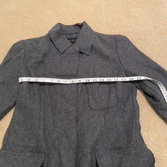 Express Gray 60% Wool Jacket Size M - Picture 7 of 7